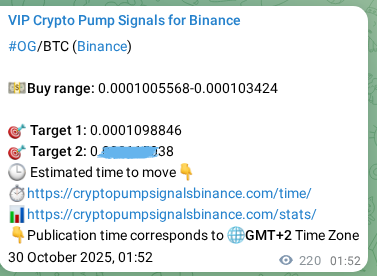 Binance pump signal proof for OG on 30 October 2025, 07:59