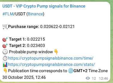 Explore the FLM pump signal verification from Binance, timestamp: 30 October 2025, 13:05 FLM pump signal verification from Binance, timestamp: 30 October 2025, 13:05