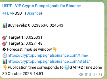 Crypto market signal proof: FLM pump on Binance, 31 October 2025, 05:05 Crypto market signal proof: FLM pump on Binance, 31 October 2025, 05:05