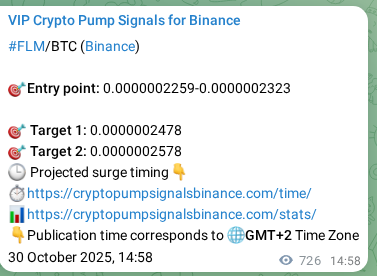 Signal verification: Confirm FLM pump on Binance at 31 October 2025, 11:06 Signal verification: FLM pump on Binance at 31 October 2025, 11:06
