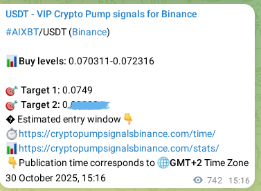 Explore the Binance signal proof for AIXBT, 31 October 2025, 11:42 Binance signal proof for AIXBT, 31 October 2025, 11:42