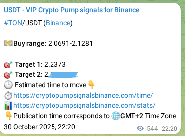 Confirm quantitative model: TON trading signal verification on Binance, 31 October 2025, 13:25 Quantitative verification: TON trading signal proof on Binance, 31 October 2025, 13:25