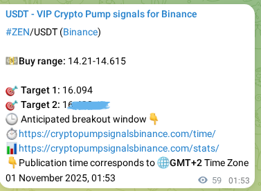 Binance trading signal proof for ZEN pump, 01 November 2025, 03:31 Binance trading signal proof for ZEN pump, 01 November 2025, 03:31