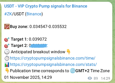 Explore the ZK pump signal verification from Binance, timestamp: 01 November 2025, 16:57 ZK pump signal verification from Binance, timestamp: 01 November 2025, 16:57