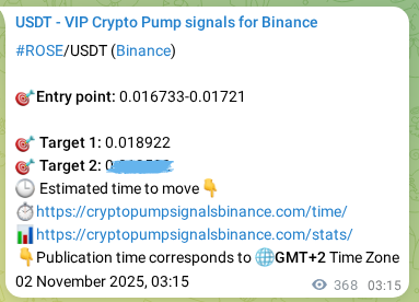 Confirm the trading signal for ROSE pump on Binance at 02 November 2025, 13:27 Trading signal confirmation: ROSE pump on Binance at 02 November 2025, 13:27