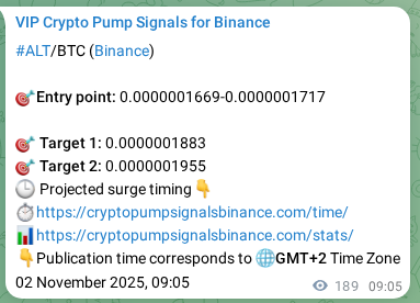 ALT pump signal confirmation from Binance, timestamp: 02 November 2025, 14:00
