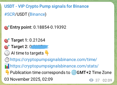 Explore the SCR pump signal verification from Binance, timestamp: 03 November 2025, 03:10 SCR pump signal verification from Binance, timestamp: 03 November 2025, 03:10