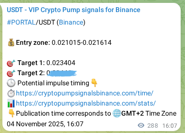 Discover the authenticated PORTAL pump signal on Binance, 05 November 2025, 00:07 Authenticated PORTAL pump signal on Binance, 05 November 2025, 00:07