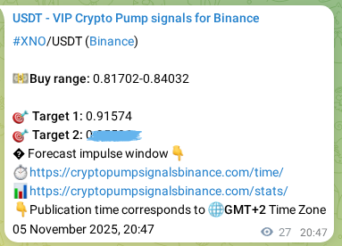 Explore the XNO pump signal verification from Binance, timestamp: 05 November 2025, 21:30 XNO pump signal verification from Binance, timestamp: 05 November 2025, 21:30