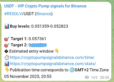 Explore the RESOLV pump signal verification from Binance, timestamp: 06 November 2025, 01:35 RESOLV pump signal verification from Binance, timestamp: 06 November 2025, 01:35