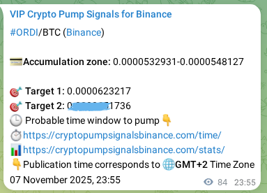 Explore the ORDI pump signal verification from Binance, timestamp: 08 November 2025, 02:15 ORDI pump signal verification from Binance, timestamp: 08 November 2025, 02:15