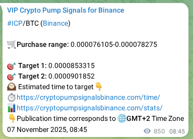 Real-time proof of ICP pump signal on Binance, 08 November 2025, 07:50 Real-time proof of ICP pump signal on Binance, 08 November 2025, 07:50