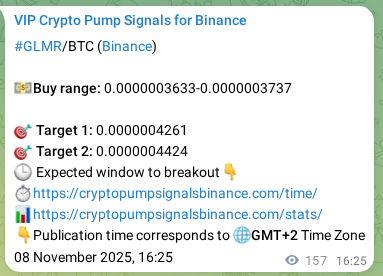 Trading signal proof: GLMR pump from Binance, 08 November 2025, 20:24 Trading signal proof: GLMR pump from Binance, 08 November 2025, 20:24