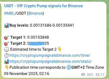 Market signal verification: MBL on Binance at 09 November 2025, 10:10