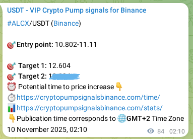 Explore the ALCX pump signal verification from Binance, timestamp: 10 November 2025, 04:30 ALCX pump signal verification from Binance, timestamp: 10 November 2025, 04:30