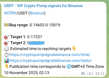 Trading signal proof: STRK pump from Binance, 10 November 2025, 07:14 Trading signal proof: STRK pump from Binance, 10 November 2025, 07:14