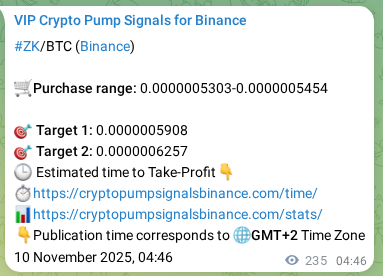 Binance trading signal proof for ZK pump, 10 November 2025, 11:18 Binance trading signal proof for ZK pump, 10 November 2025, 11:18