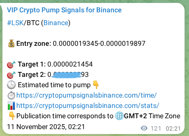Check out the Binance pump signal proof for LSK on 11 November 2025, 05:37 Binance pump signal proof for LSK on 11 November 2025, 05:37