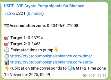 Explore the LSK pump signal verification from Binance, timestamp: 11 November 2025, 06:33 LSK pump signal verification from Binance, timestamp: 11 November 2025, 06:33
