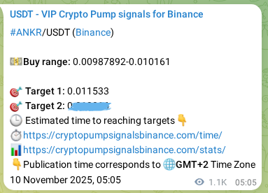 Binance exchange signal proof for ANKR, 11 November 2025, 11:10 Binance exchange signal proof for ANKR, 11 November 2025, 11:10