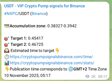 Crypto pump signal proof: Verify NXPC on Binance, 12 November 2025, 13:43 Crypto pump signal proof: NXPC on Binance, 12 November 2025, 13:43