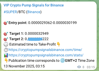 View the proof of SUPER pump signal on Binance at 13 November 2025, 03:28 Proof of SUPER pump signal on Binance at 13 November 2025, 03:28