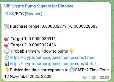 Authenticated proof of LSK's pump signal on Binance at 14 November 2025, 07:17 Authenticated proof of LSK's pump signal on Binance at 14 November 2025, 07:17