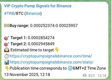 Trading signal proof: TRB pump from Binance, 14 November 2025, 11:03 Trading signal proof: TRB pump from Binance, 14 November 2025, 11:03