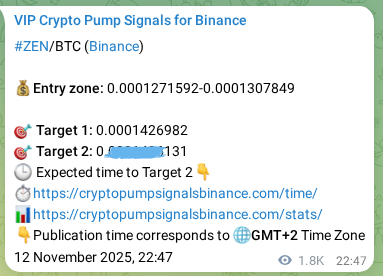 View the proof of ZEN pump signal on Binance at 15 November 2025, 01:52 Proof of ZEN pump signal on Binance at 15 November 2025, 01:52