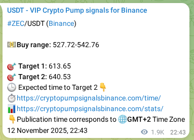 Explore the ZEC pump signal verification from Binance, timestamp: 15 November 2025, 02:49 ZEC pump signal verification from Binance, timestamp: 15 November 2025, 02:49