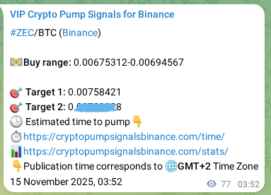 Real-time proof of ZEC pump signal on Binance, 15 November 2025, 05:46 Real-time proof of ZEC pump signal on Binance, 15 November 2025, 05:46