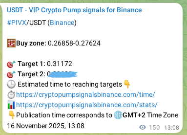 Discover the authenticated PIVX pump signal on Binance, 16 November 2025, 16:57 Authenticated PIVX pump signal on Binance, 16 November 2025, 16:57