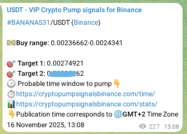 Check the Binance signal verification for BANANAS31 pump, 16 November 2025, 19:14 Binance signal verification for BANANAS31 pump, 16 November 2025, 19:14
