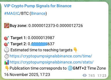 Binance trading signal proof for MAGIC pump, 17 November 2025, 13:51 Binance trading signal proof for MAGIC pump, 17 November 2025, 13:51