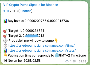 Binance trading signal proof for FIL pump, 18 November 2025, 03:59 Binance trading signal proof for FIL pump, 18 November 2025, 03:59