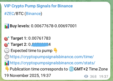 Crypto pump signal proof: Verify ZEC on Binance, 20 November 2025, 05:50 Crypto pump signal proof: ZEC on Binance, 20 November 2025, 05:50