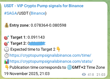 Real-time proof of SAGA pump signal on Binance, 20 November 2025, 08:39 Real-time proof of SAGA pump signal on Binance, 20 November 2025, 08:39