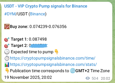 Discover the authenticated DYM pump signal on Binance, 20 November 2025, 10:00 Authenticated DYM pump signal on Binance, 20 November 2025, 10:00