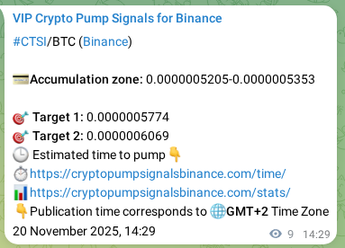 Access the Binance pump signal verification for CTSI at 20 November 2025, 14:43 Binance pump signal verification for CTSI at 20 November 2025, 14:43