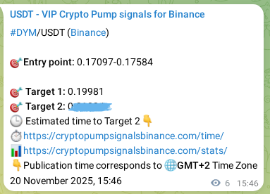 View the proof of DYM pump signal on Binance at 20 November 2025, 15:56 Proof of DYM pump signal on Binance at 20 November 2025, 15:56