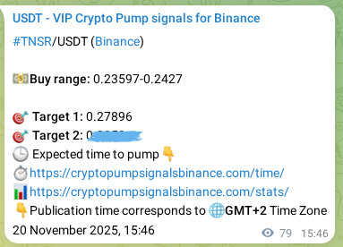 Signal verification: Confirm TNSR pump on Binance at 20 November 2025, 17:58 Signal verification: TNSR pump on Binance at 20 November 2025, 17:58