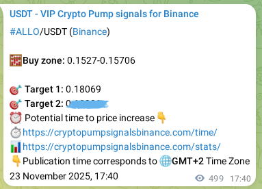 Check out the Binance pump signal proof for ALLO on 24 November 2025, 07:30 Binance pump signal proof for ALLO on 24 November 2025, 07:30