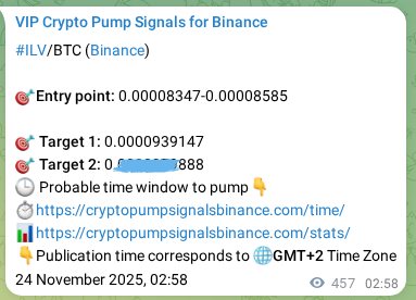 Authenticated proof of ILV's pump signal on Binance at 24 November 2025, 15:40 Authenticated proof of ILV's pump signal on Binance at 24 November 2025, 15:40