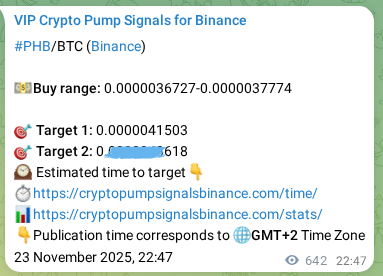 Signal verification: Confirm PHB pump on Binance at 24 November 2025, 16:37 Signal verification: PHB pump on Binance at 24 November 2025, 16:37