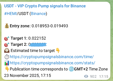 Crypto pump signal analytics for HEMI on Binance, 24 November 2025, 18:18 Crypto pump signal analytics for HEMI on Binance, 24 November 2025, 18:18