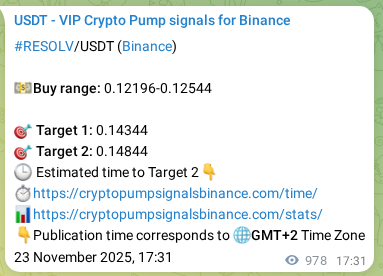 View the market signal proof for RESOLV pump from Binance, 24 November 2025, 20:41 Market signal proof: RESOLV pump from Binance, 24 November 2025, 20:41