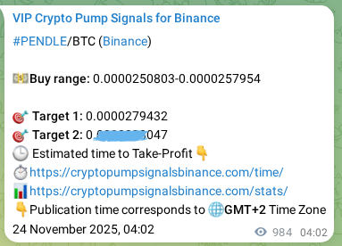 Explore the PENDLE pump signal verification from Binance, timestamp: 25 November 2025, 07:21 PENDLE pump signal verification from Binance, timestamp: 25 November 2025, 07:21