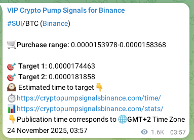 View the proof of SUI pump signal on Binance at 26 November 2025, 01:15 Proof of SUI pump signal on Binance at 26 November 2025, 01:15