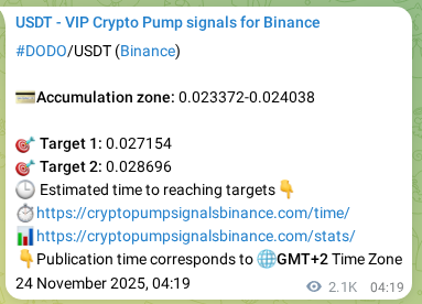 Market signal verification: DODO on Binance at 26 November 2025, 14:07 Market signal verification: DODO on Binance at 26 November 2025, 14:07