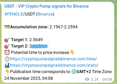 Confirm the trading signal for PENDLE pump on Binance at 26 November 2025, 15:58 Trading signal confirmation: PENDLE pump on Binance at 26 November 2025, 15:58